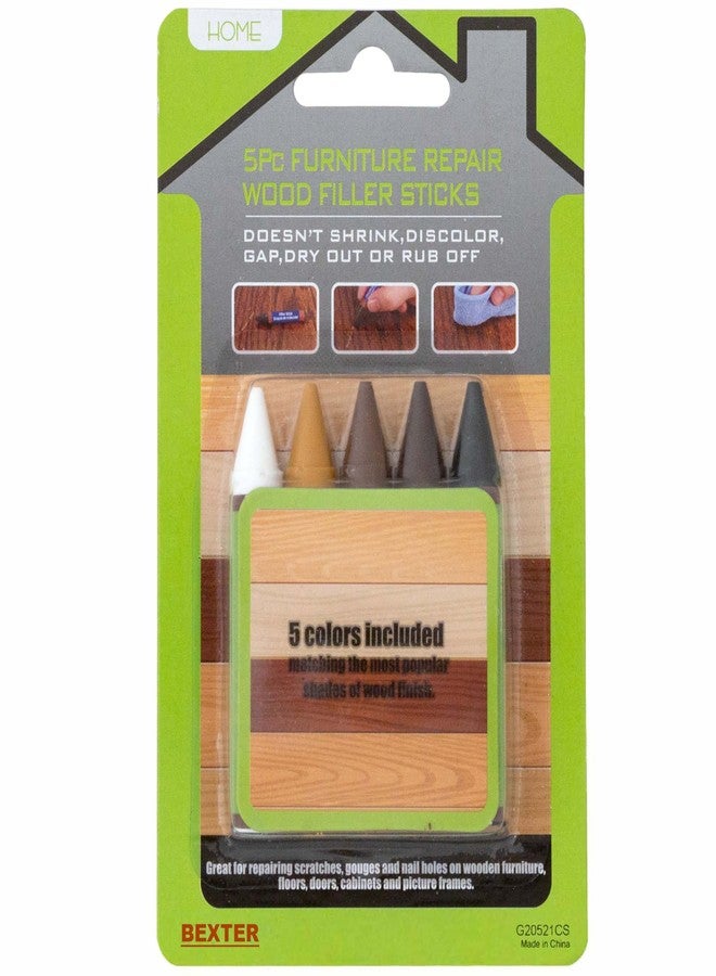 Bexter (Pack of 5) Wax Wood Furniture Filler Sticks – Wood Scratch Repair Kit for Floors, Cabinets, Tables & Chairs – 5 Color Blendable Crayons for Quick Touch-Up – Fills Dents, Cracks, and Holes - Image 5